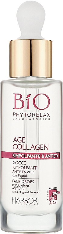 Przeciwstarzeniowe serum do twarzy w kroplach - Phytorelax Laboratories Bio Age Collagen Plumping Face Drops