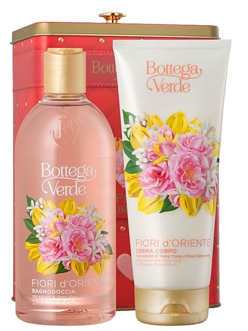 Bottega Verde Fiori D'Oriente - Zestaw (sh/gel/400ml + b/cr/200ml + metal/box/1pc)  — Zdjęcie N1