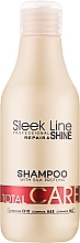Szampon z proteinami jedwabiu - Stapiz Sleek Line Total Care Shampoo — Zdjęcie N1