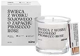 Naturalna świeca z wosku sojowego Prosecco rose - Auna Soya Candle Prosecco Rose — Zdjęcie N1