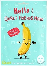 Kup Maska w płachcie z ekstraktem z banana - Quret Hello Friends Banana Sheet Mask