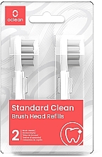 Kup Końcówki do szczoteczki elektrycznej, 2 szt, białe - Oclean Brush Heads Refills Standard Clean Soft