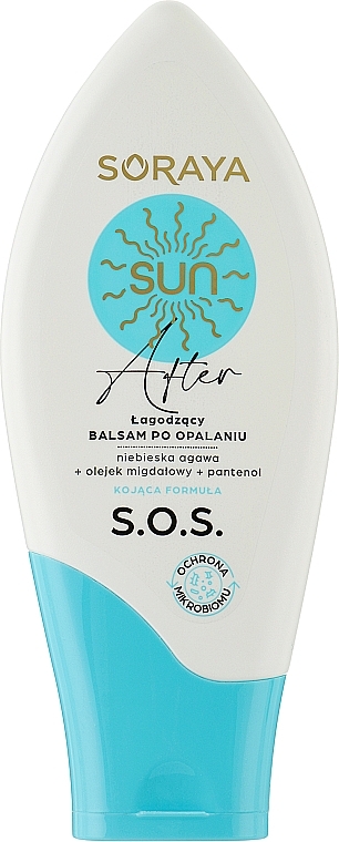 Kojący balsam po opalaniu z niebieską agawą, olejem migdałowym i pantenolem - Soraya SOS After Sun — Zdjęcie N1