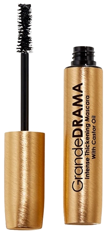 Pogrubiający tusz do rzęs z olejem rycynowym - Grande Cosmetics Grande Drama Intense Thickening Mascara — Zdjęcie N1