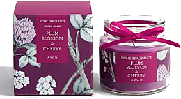 Świeca zapachowa Kwiat śliwki i wiśnia - Avon Home Fragrance Plum Blossom & Cherry — Zdjęcie N1