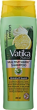 Przeciwłupieżowy szampon odświeżający do włosów - Dabur Vatika Refreshing Lemon Anti-Dandruff Shampoo — Zdjęcie N3