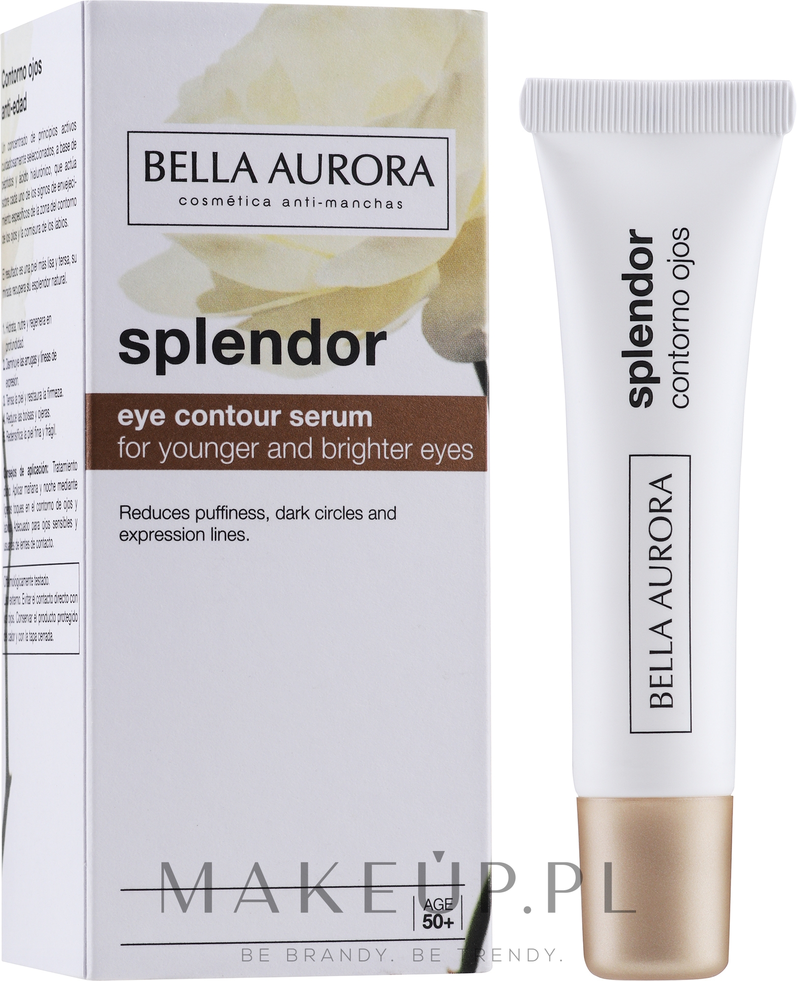 Krem do skóry wokół oczu redukujący zacienienia SPF 15 - Bella Aurora Eye Contour Cream — Zdjęcie 15 ml