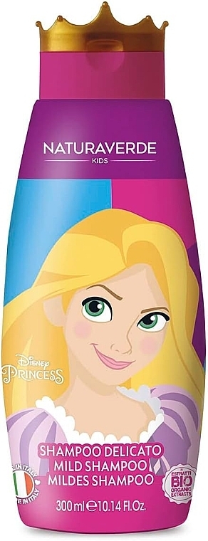 Łagodny szampon do włosów dla dzieci Ariel - Naturaverde Kids Disney Princess Ariel Mild Shampoo — Zdjęcie N1