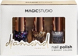 Zestaw lakierów - Magic Studio Diamond 3 Nail Polish (nail/polish/3pcs) — Zdjęcie N1