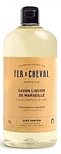 Bezzapachowe mydło marsylskie w płynie - Fer A Cheval Liquid Marseille Soap Unscented — Zdjęcie N2