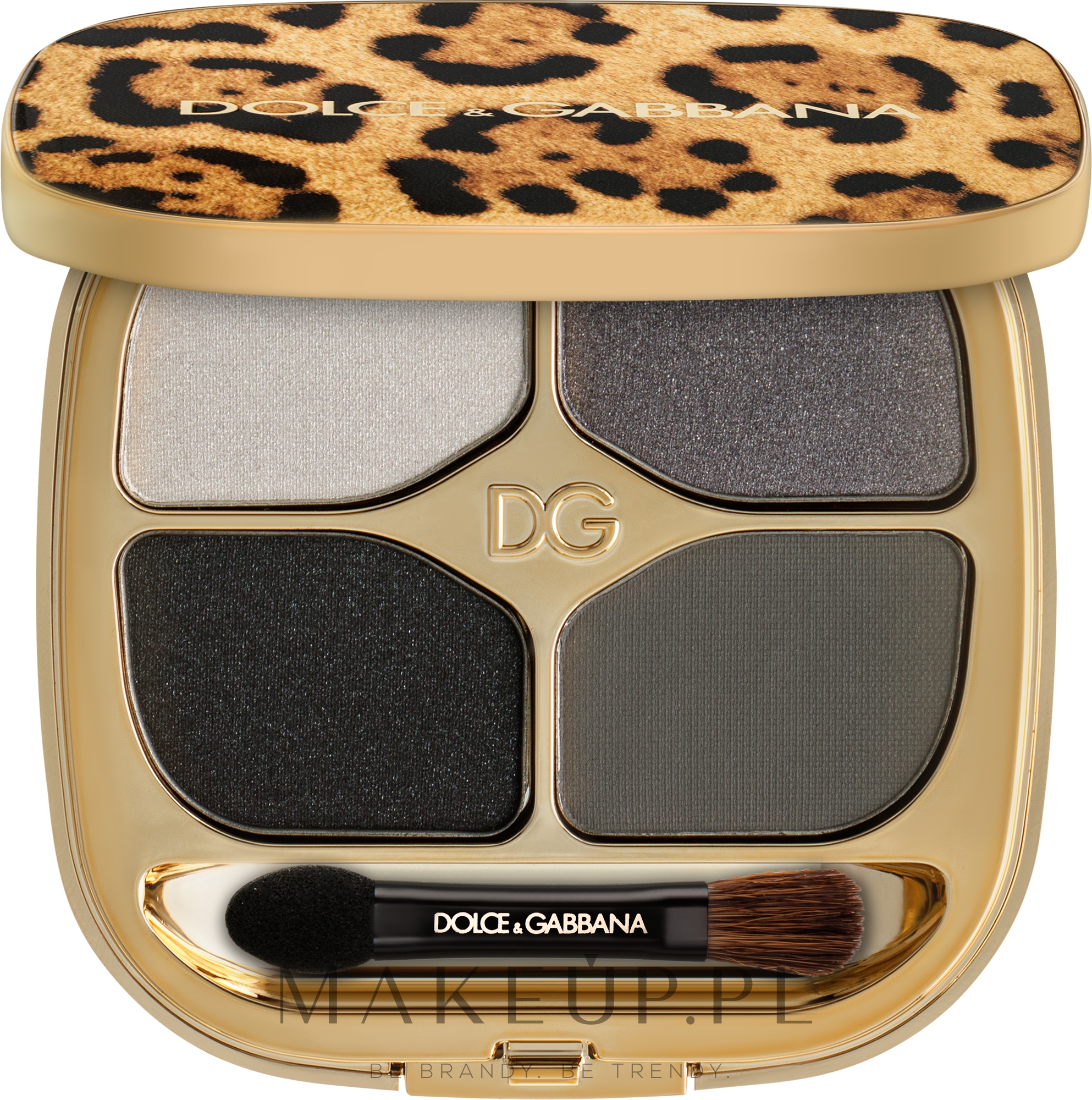 Paletka cieni do powiek - Dolce & Gabbana Felineyes Powder Eyeshadow Quad — Zdjęcie 01 - Vulcano Stromboli