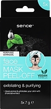 Kup Maska-folia do twarzy Węgiel drzewny - Sence Facial Blackhead Peel-Off Mask Charcoal