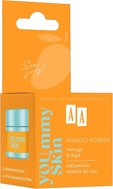 Odżywcza maska do ust - AA You.mmy Skin Mango Power — Zdjęcie N2