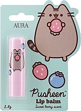 Słodki balsam do ust o smaku jagodowym - Aura Cosmetics Pusheen Sweet Berry Scent Lip Balm — Zdjęcie N1