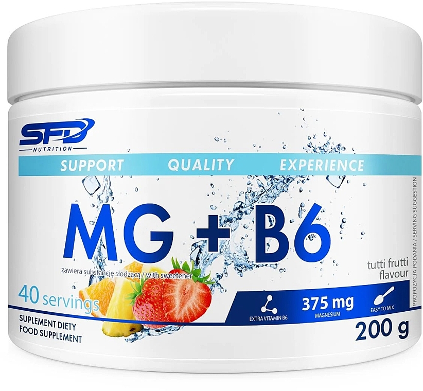 Suplement diety Magnez + B6 - SFD Nutrition Mg + B6 Tutti Frutti — Zdjęcie N1