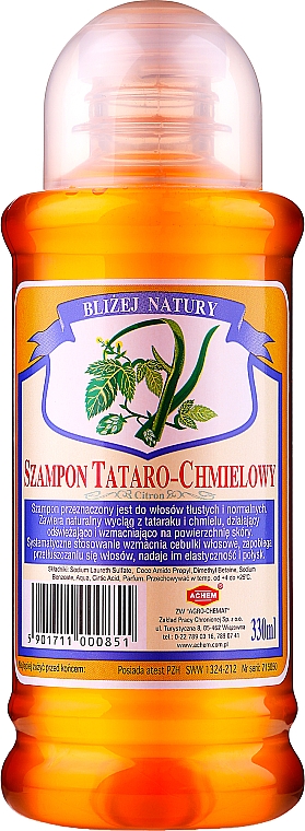 Tataro-chmielowy szampon do włosów - Achem Bliżej Natury — Zdjęcie N1