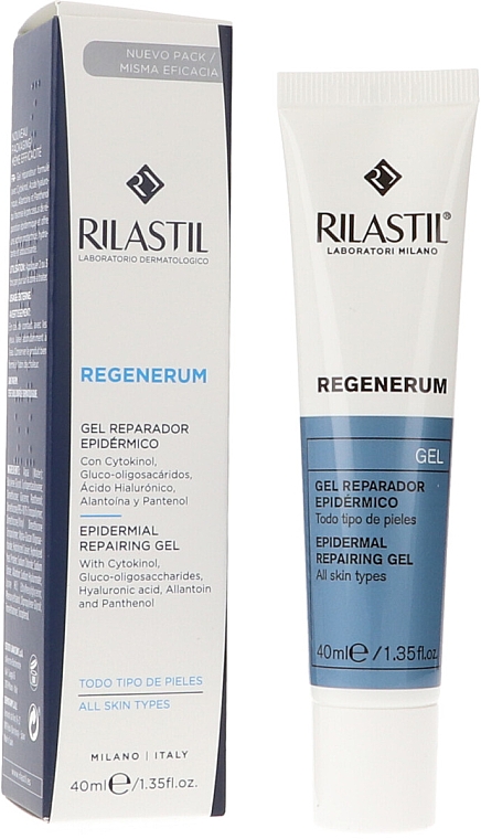 Rewitalizujący żel do skóry podrażnionej - Rilastil Regenerum Epidermal Repairing Gel — Zdjęcie N2