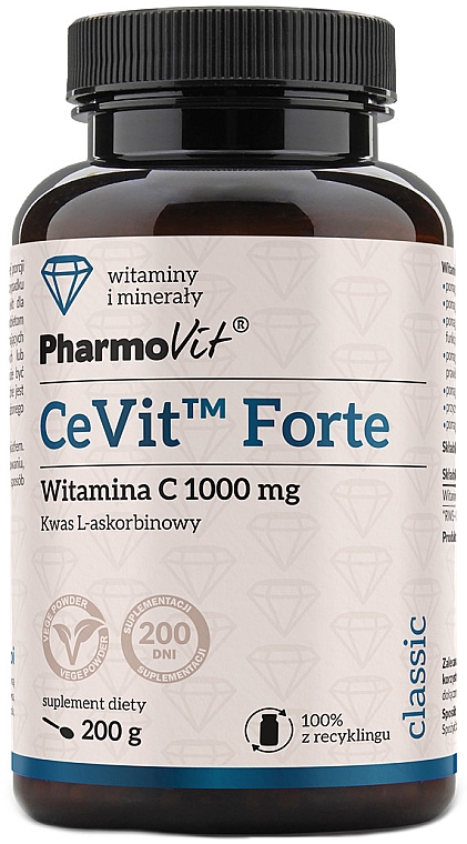 Suplement diety CeVit Forte, 1000 mg, proszek - Pharmovit Classic — Zdjęcie N1
