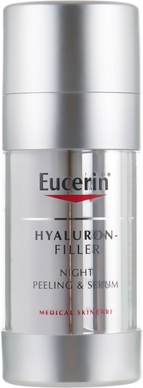 Przeciwzmarszczkowy peeling i serum 2 w 1 na noc - Eucerin Hyaluron-Filler Night Peeling & Serum — Zdjęcie N1