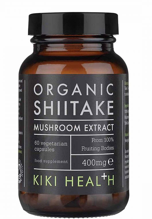 Suplement diety Ekstrakt z grzybów shiitake - Kiki Health Shiitake Extract Mushroom — Zdjęcie N1