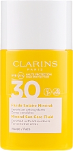 Przeciwsłoneczny fluid do twarzy - Clarins Fluide Solaire Mineral Visage SPF 30 — Zdjęcie N2