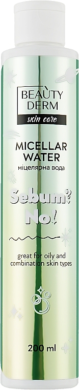 Woda micelarna do demakijażu Sebum? No! - Beauty Derm — Zdjęcie N1