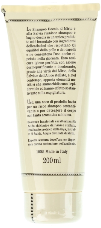 Oczyszczający szampon i żel pod prysznic Sport Mirt i szałwia - L'Erbolario Shampoo Doccia Sport — Zdjęcie N2