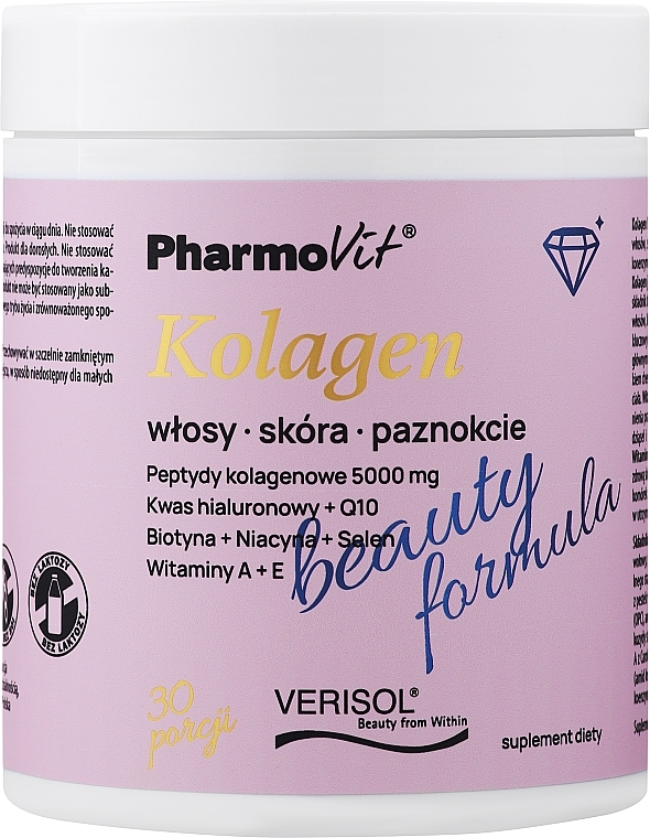 Suplement diety Collagen Beauty Formula, 30 porcji - Pharmovit — Zdjęcie N1