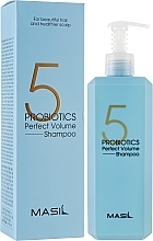 Szampon probiotyczny dla perfekcyjnej objętości włosów - Masil 5 Probiotics Perfect Volume Shampoo — Zdjęcie N2