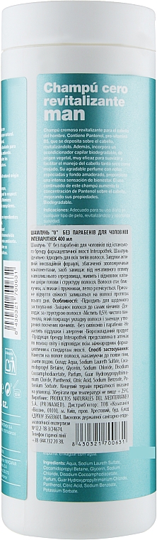 Szampon-balsam 0 dla mężczyzn - Interapothek Champu Cero Revitalizante Man — Zdjęcie N2