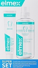 Zestaw do wrażliwych zębów - Elmex Sensitive (t/paste 75 ml + mouthwash 400 ml) — Zdjęcie N1