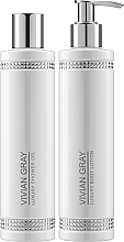 Zestaw - Vivian Gray White Crystals Kit (sh/gel/250ml + b/lot/250ml) — Zdjęcie N2