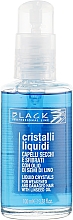 Płynne kryształy z ekstraktem z nasion lnu do cienkich i miękkich włosów, z dozownikiem - Black Professional Line Liquid Crystal — Zdjęcie N3