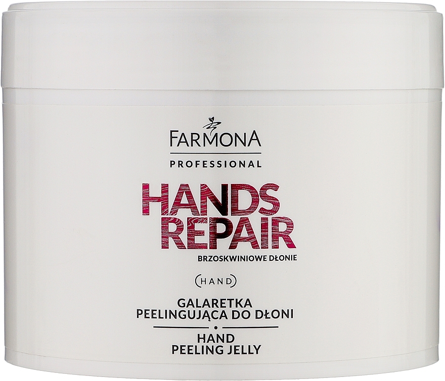 Galaretka peelingująca - Farmona Professional Hands Repair Brzoskwiniowe dłonie — Zdjęcie N1