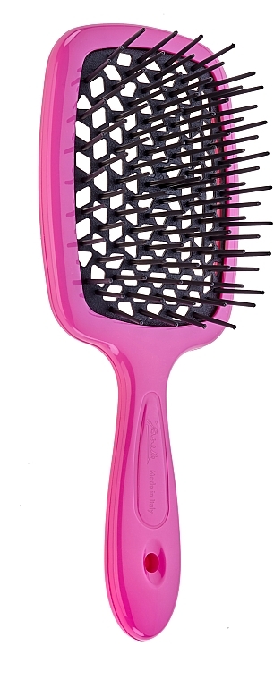 Szczotka do włosów 72SP226, czarne zęby, różowa - Janeke SuperBrush Vented Brush Pink — Zdjęcie N1