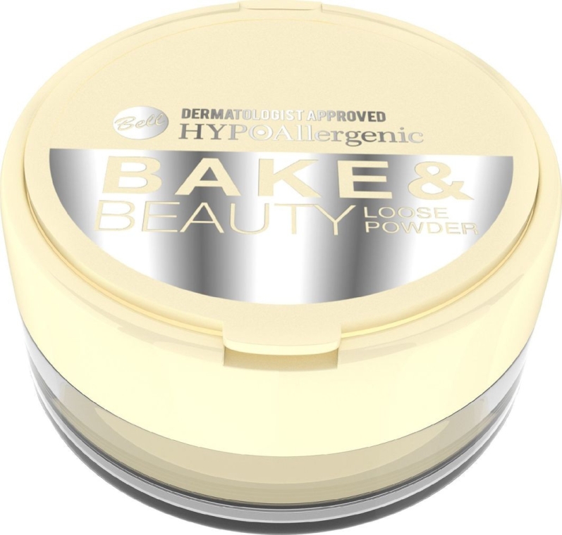Hypoalergiczny sypki puder upiększający do bakingu - Bell HypoAllergenic Bake & Beauty Loose Powder — Zdjęcie N1