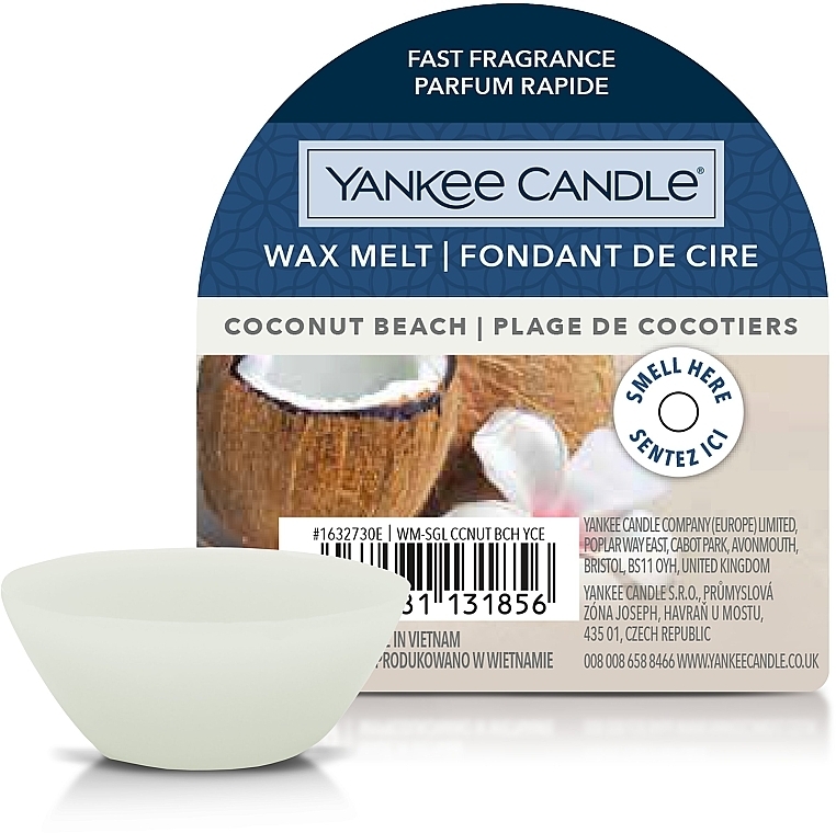 Wosk aromatyczny - Yankee Candle Wax Melt Coconut Beach — Zdjęcie N1