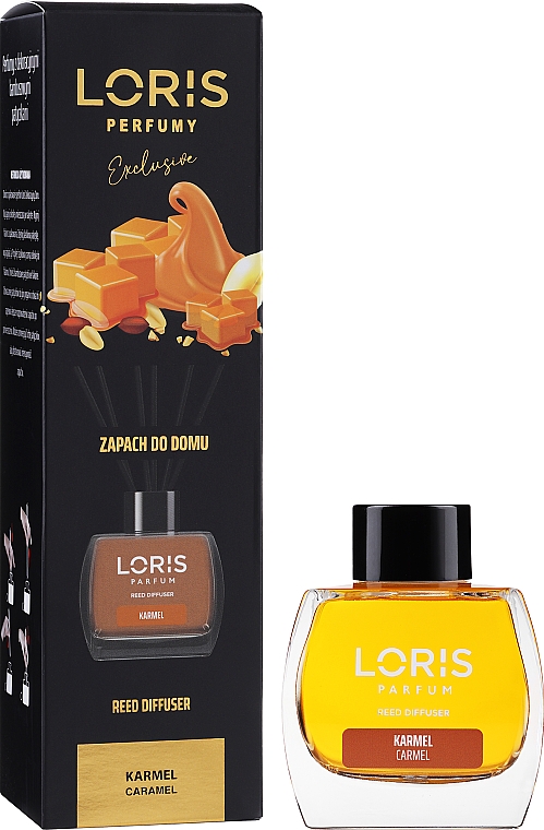 Dyfuzor zapachowy Karmel - Loris Parfum Exclusive Caramel Reed Diffuser — Zdjęcie N5