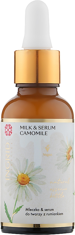 Mleczko-serum do twarzy z rumiankiem - Ingrid Cosmetics Vegan Milk & Serum Camomile 