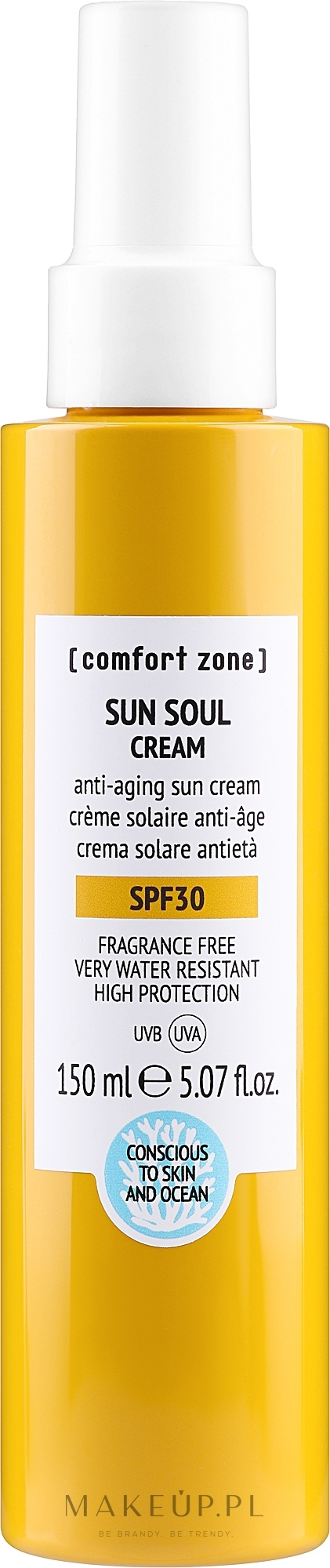 Krem przeciwsłoneczny - Comfort Zone Sun Soul Cream SPF30 — Zdjęcie 150 ml