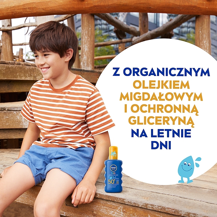 Nawilżający spray ochronny na słońce dla dzieci SPF 50 z zanikającym kolorem - NIVEA SUN KIDS — Zdjęcie N4