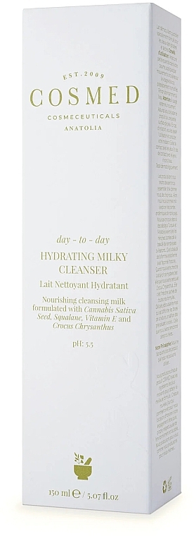 Mleczko oczyszczające do skóry suchej - Cosmed Day To Day Hydrating Milky Cleanser — Zdjęcie N2