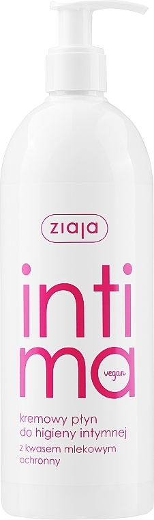 Kremowy płyn do higieny intymnej z kwasem mlekowym - Ziaja Intima — Zdjęcie N3