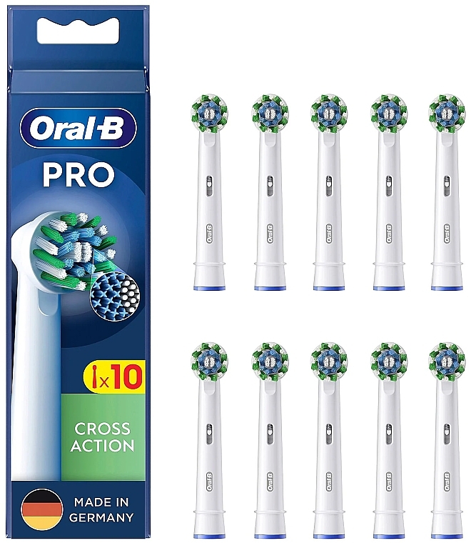 Wymienna główka do elektrycznej szczoteczki do zębów, 10 szt. - Oral-B Cross Action Toothbrush Heads — Zdjęcie N1