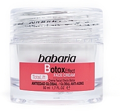 Liftingujący krem do twarzy - Babaria Botox Effect Total Lift Face Cream — Zdjęcie N1