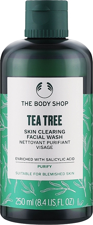 Żel do mycia twarzy - The Body Shop Tea Tree Skin Clearing Facial Wash 91% Natural Origin — Zdjęcie N1