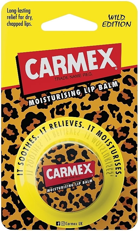 Nawilżający balsam do ust w słoiczku - Carmex Moisturising Lip Balm Pot Wild Edition  — Zdjęcie N2