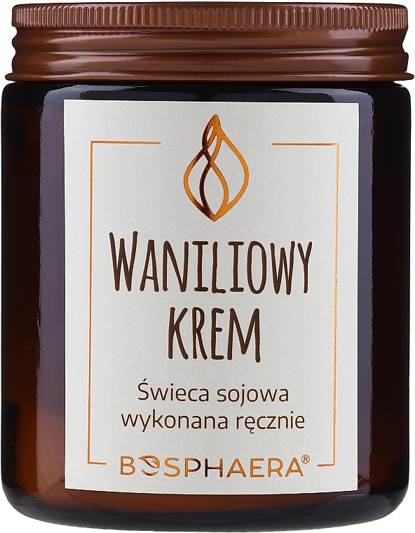 Zapachowa świeca sojowa Waniliowy krem - Bosphaera — Zdjęcie N1