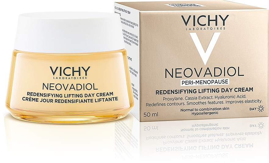 Krem na dzień przed menopauzą do skóry normalnej i mieszanej - Vichy Neovadiol Redensifying Lifting Day Cream — Zdjęcie N2