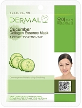 Kolagenowa maska ​​​​w płachcie z ogórkiem - Dermal Cucumber Collagen Essence Mask  — Zdjęcie N1